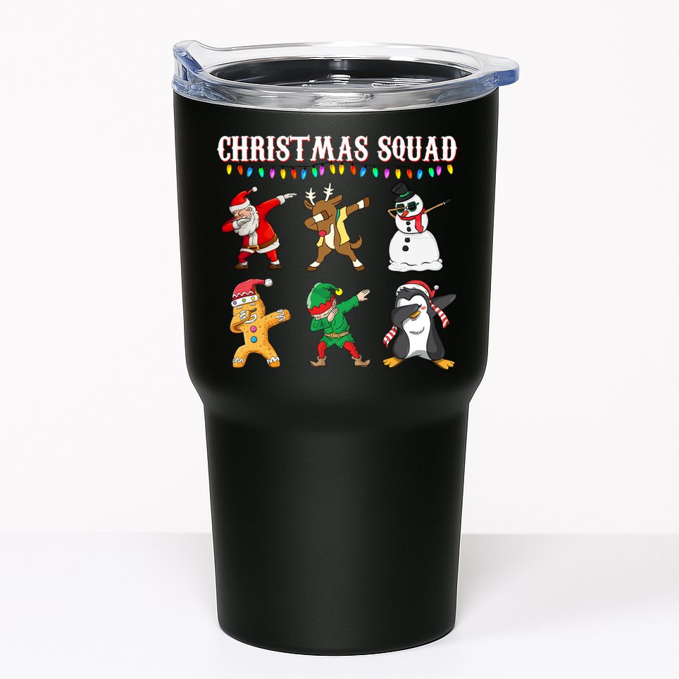 Christmas Squad Dabbing Characters Tumbler
