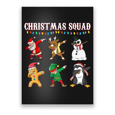 Christmas Squad Dabbing Characters Poster