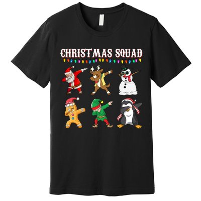 Christmas Squad Dabbing Characters Premium T-Shirt