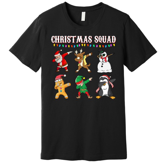 Christmas Squad Dabbing Characters Premium T-Shirt