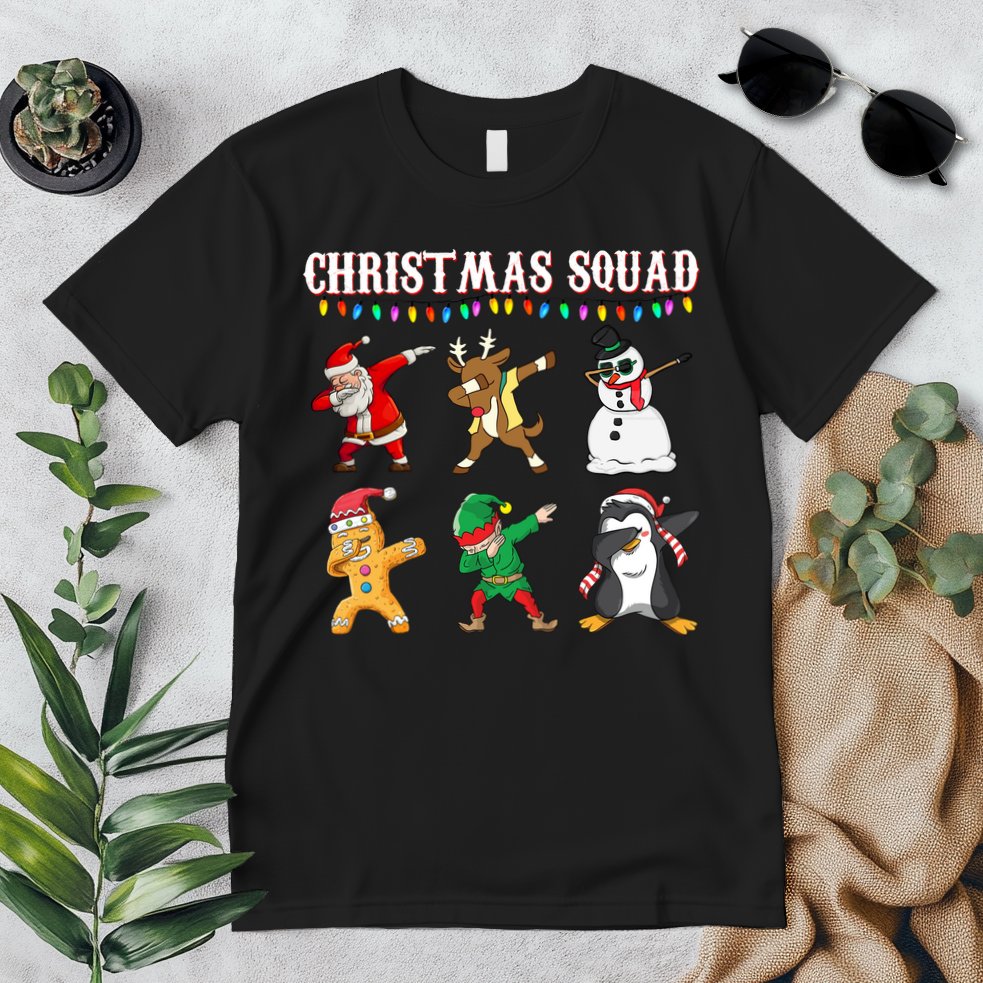 Christmas Squad Dabbing Characters Premium T-Shirt