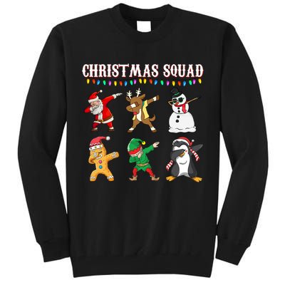 Christmas Squad Dabbing Characters Tall Sweatshirt