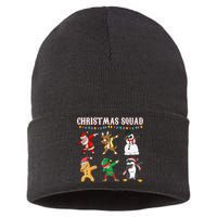 Christmas Squad Dabbing Characters Sustainable Knit Beanie