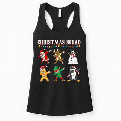 Christmas Squad Dabbing Characters Womens Tank Top