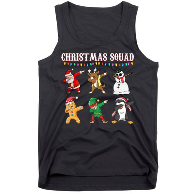 Christmas Squad Dabbing Characters Tank Top