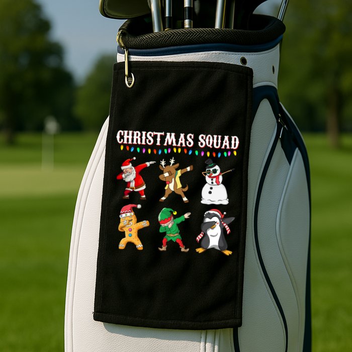 Christmas Squad Dabbing Characters Golf Towel