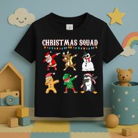 Christmas Squad Dabbing Characters Toddler T-Shirt