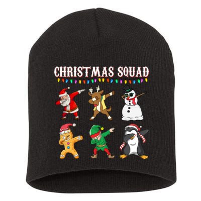 Christmas Squad Dabbing Characters Short Acrylic Beanie