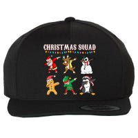 Christmas Squad Dabbing Characters Wool Snapback Cap