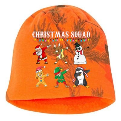 Christmas Squad Dabbing Characters Kati - Camo Knit Beanie