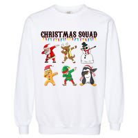 Christmas Squad Dabbing Characters Garment-Dyed Sweatshirt