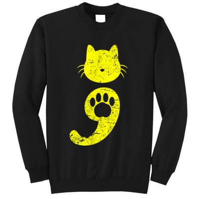Cat Semicolon Depression Awareness Cat Lover Gift Sweatshirt