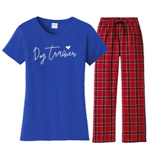 Cute Stylish Dog Trainer Cool Gift Women's Flannel Pajama Set