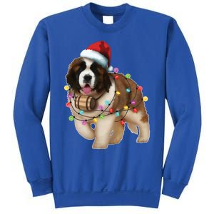 Christmas Santa Dog St Bernard Saint Xmas Dog Lover Gift Sweatshirt