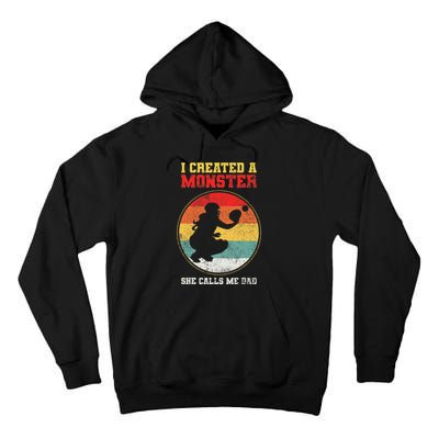 Catcher Softball Dad Fathers Day Tall Hoodie