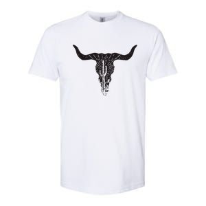 Cow Skull Desert Cactus Boho Longhorn South Western Country Softstyle CVC T-Shirt