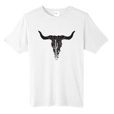 Cow Skull Desert Cactus Boho Longhorn South Western Country Tall Fusion ChromaSoft Performance T-Shirt