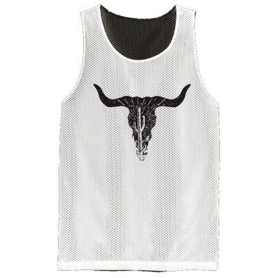 Cow Skull Desert Cactus Boho Longhorn South Western Country Mesh Reversible Basketball Jersey Tank