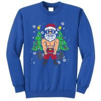 Christmas Santa Deadlift Xmas Weightlift Gym Gift Sweatshirt