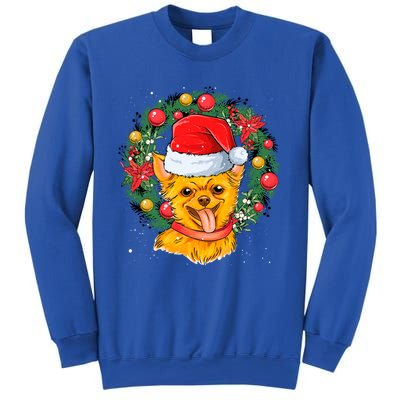 Christmas Santa Dog Backprint Design Xmas Pyjamas Chihuahua Gift Sweatshirt