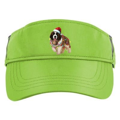 Christmas Santa Dog St Bernard Saint Xmas Dog Lover Great Gift Adult Drive Performance Visor