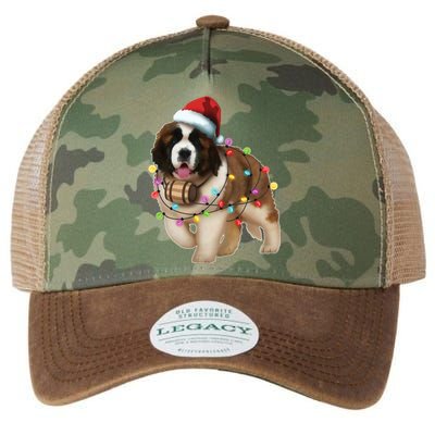 Christmas Santa Dog St Bernard Saint Xmas Dog Lover Great Gift Legacy Tie Dye Trucker Hat