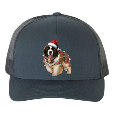 Christmas Santa Dog St Bernard Saint Xmas Dog Lover Great Gift Yupoong Adult 5-Panel Trucker Hat