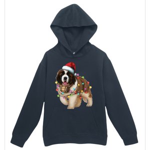 Christmas Santa Dog St Bernard Saint Xmas Dog Lover Great Gift Urban Pullover Hoodie