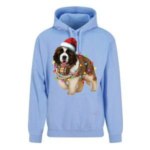 Christmas Santa Dog St Bernard Saint Xmas Dog Lover Great Gift Unisex Surf Hoodie