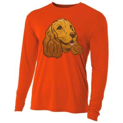 Cocker Spaniel Dog Cooling Performance Long Sleeve Crew