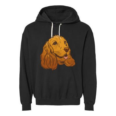 Cocker Spaniel Dog Garment-Dyed Fleece Hoodie