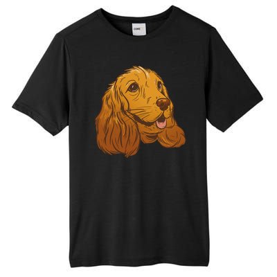 Cocker Spaniel Dog Tall Fusion ChromaSoft Performance T-Shirt