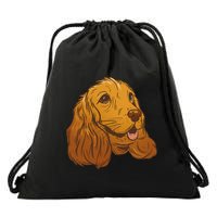 Cocker Spaniel Dog Drawstring Bag