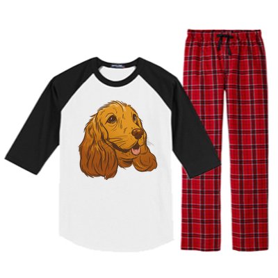 Cocker Spaniel Dog Raglan Sleeve Pajama Set