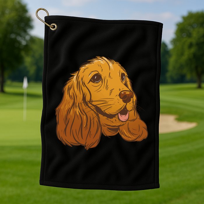 Cocker Spaniel Dog Golf Towel
