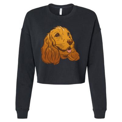 Cocker Spaniel Dog Cropped Pullover Crew