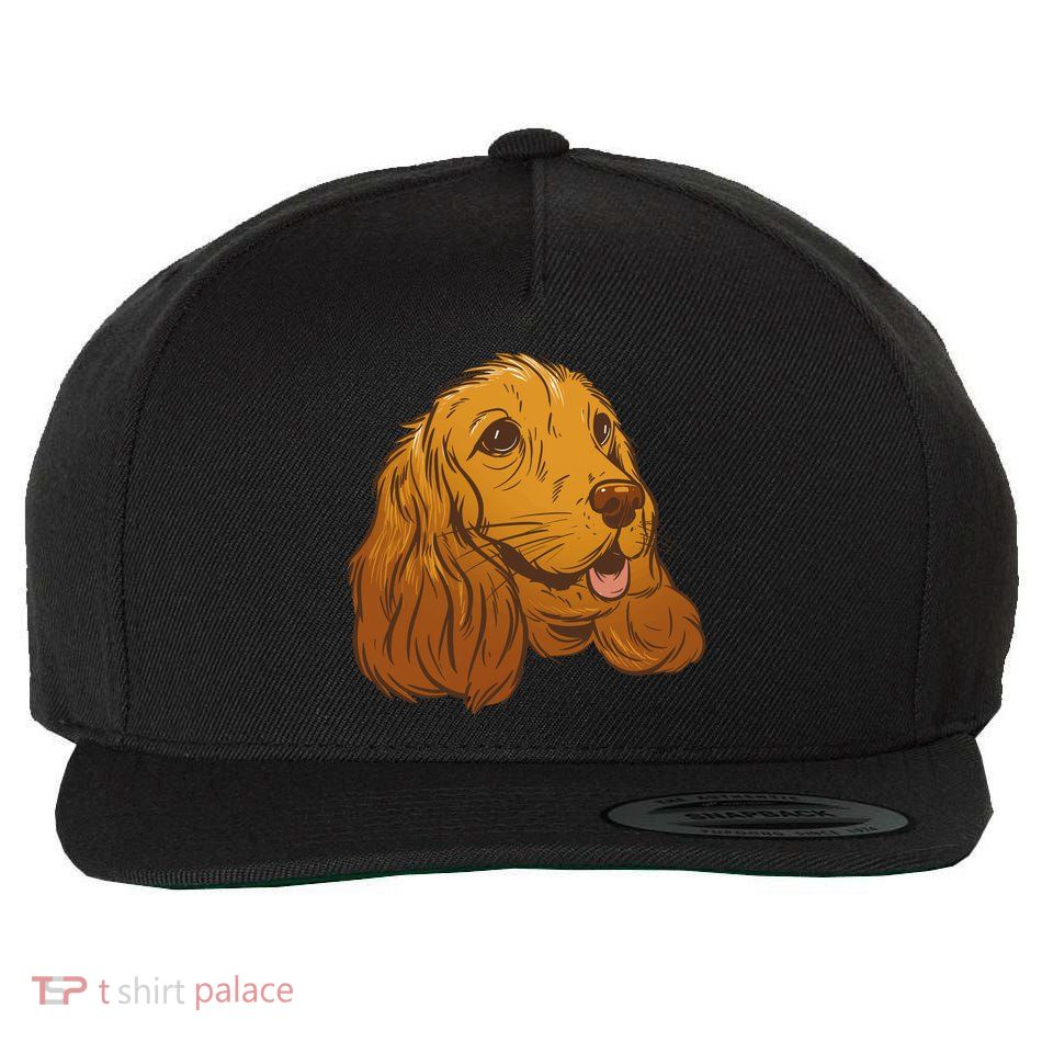 Cocker Spaniel Dog Wool Snapback Cap