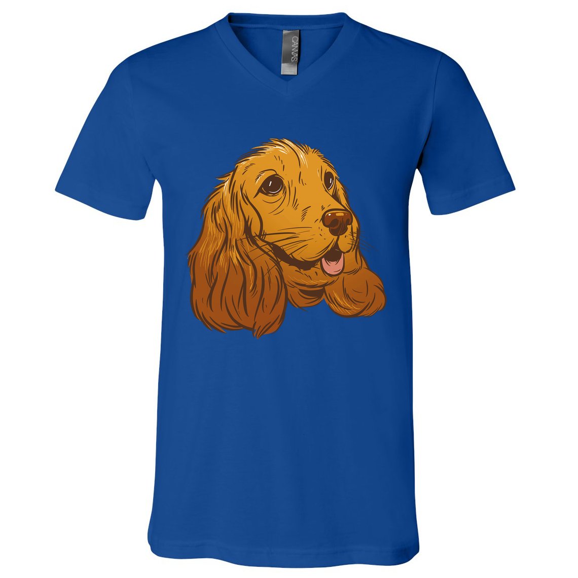 Cocker Spaniel Dog V-Neck T-Shirt