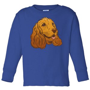 Cocker Spaniel Dog Toddler Long Sleeve Shirt