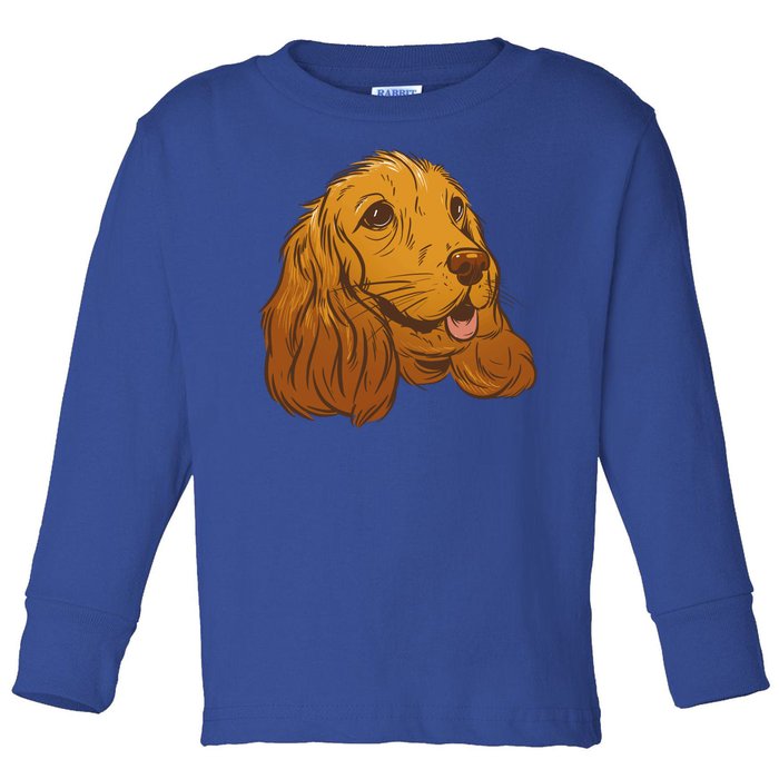 Cocker Spaniel Dog Toddler Long Sleeve Shirt