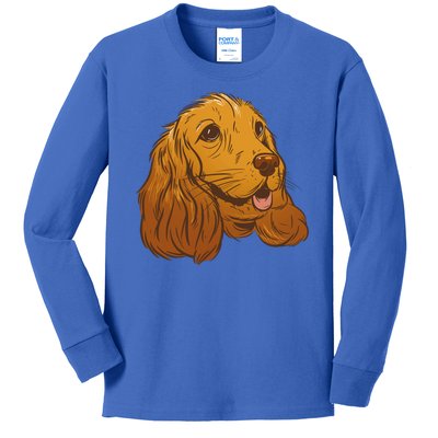 Cocker Spaniel Dog Kids Long Sleeve Shirt