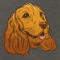Cocker Spaniel Dog Cotton Canvas Backpack