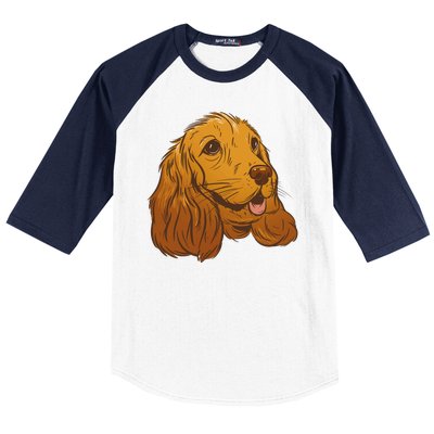 Cocker Spaniel Dog Baseball Sleeve Shirt