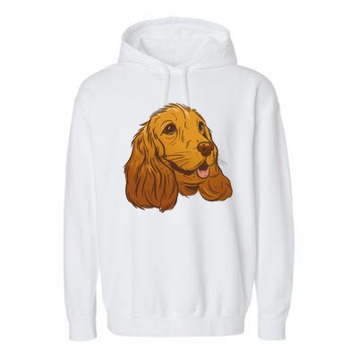 Cocker Spaniel Dog Garment-Dyed Fleece Hoodie