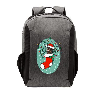 Christmas Stocking Dog Rottweiler Gift Vector Backpack
