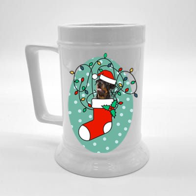 Christmas Stocking Dog Rottweiler Gift Beer Stein