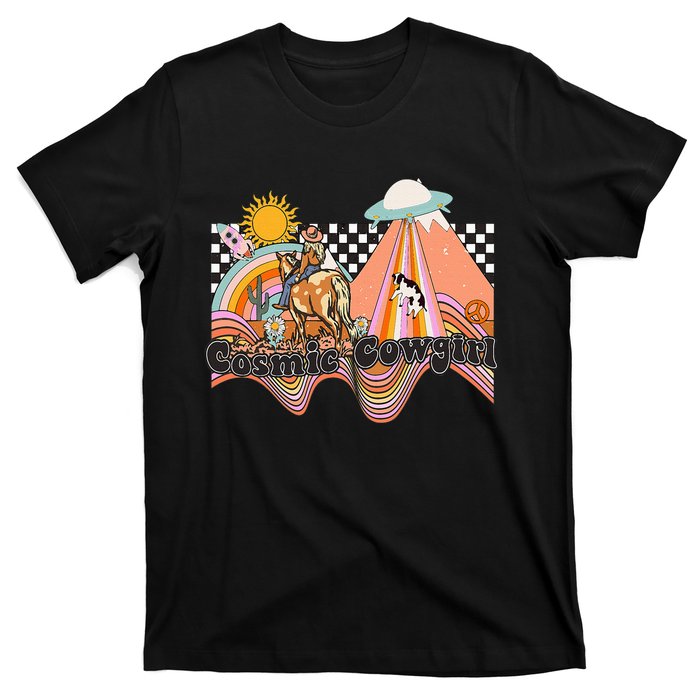 Cosmic Space Desert Cowgirl T-Shirt