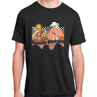 Cosmic Space Desert Cowgirl Adult ChromaSoft Performance T-Shirt