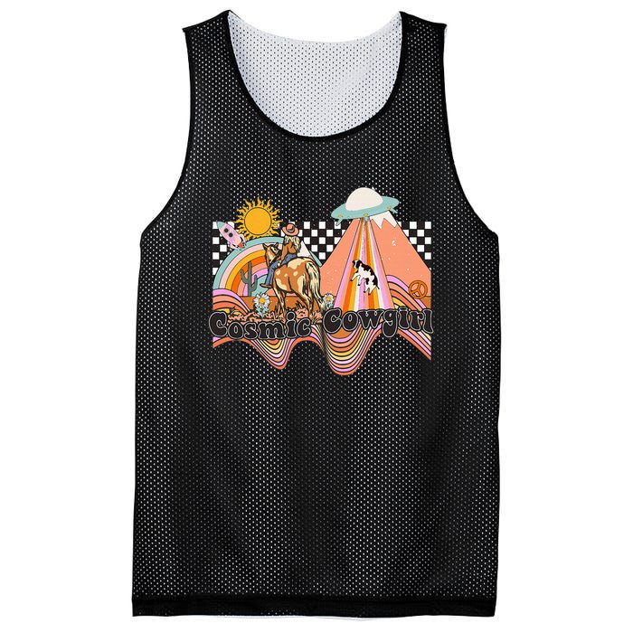 Cosmic Space Desert Cowgirl Mesh Reversible Basketball Jersey Tank