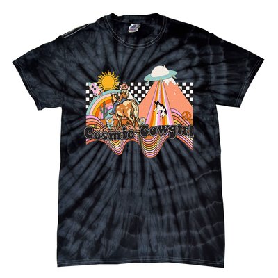 Cosmic Space Desert Cowgirl Tie-Dye T-Shirt